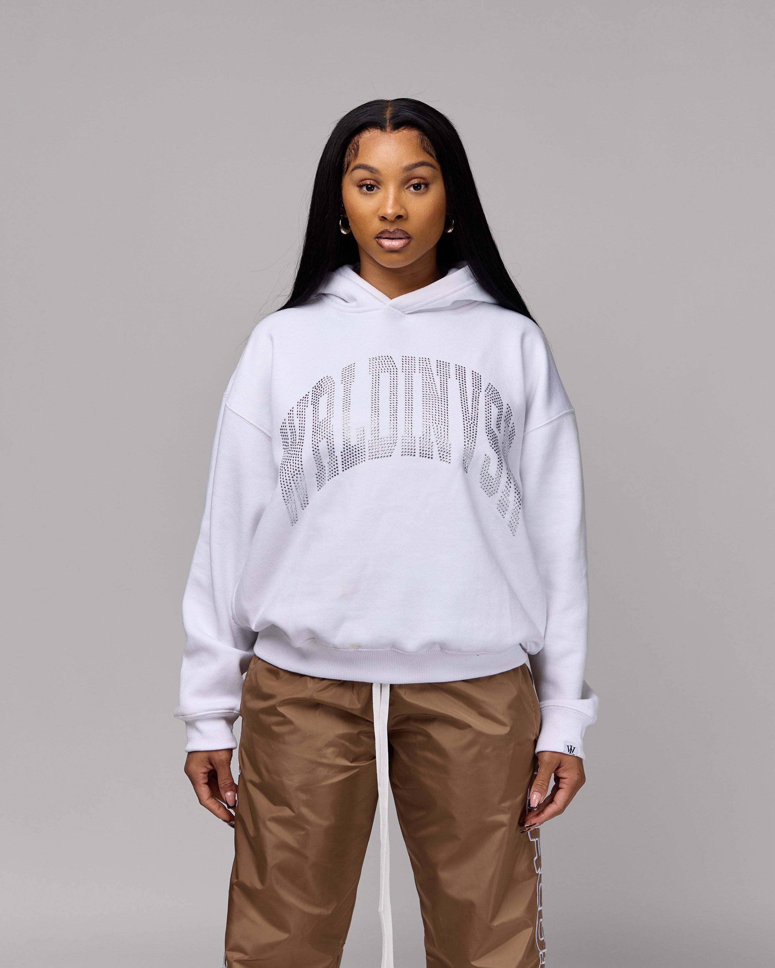 ウィンダンシー　SEA RHINE STONE HOODIE / WHITE 期間限定ポイント5倍キャンペーン中!!] 新品 ウィンダンシー