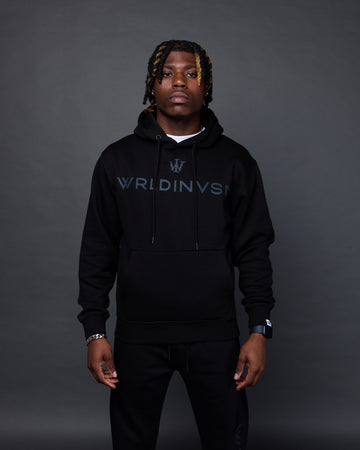 Classic Flare Hoodie (Black/Black)