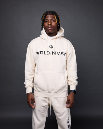 Classic Flare Hoodie (Cream/Black)