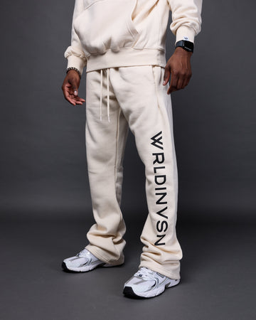 Classic Flare Pants (Cream/Black)