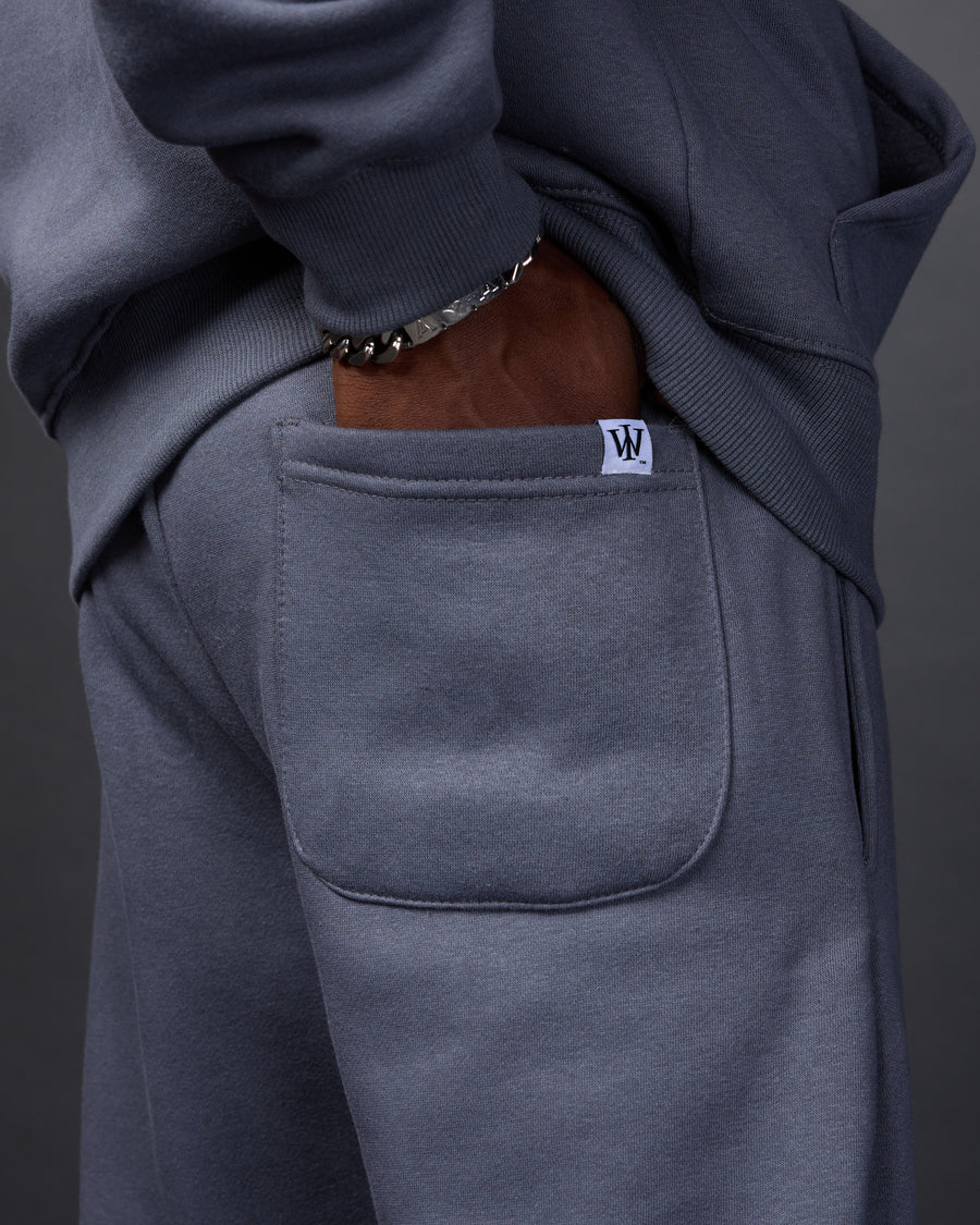 Classic Flare Pants (Dark Grey/White)