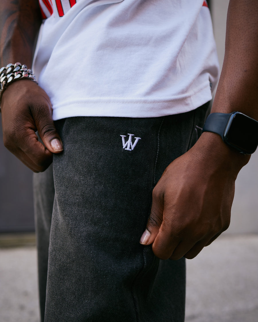 WI “Couldn’t See” Denim Jorts (Black)