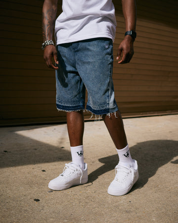 WI “Couldn’t See” Denim Jorts (Blue)