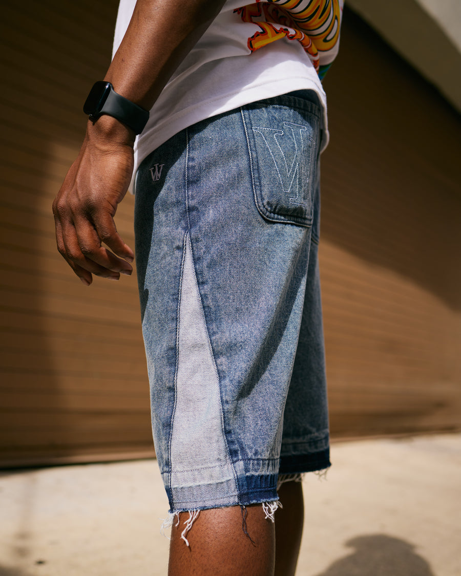 WI “Couldn’t See” Denim Jorts (Blue)