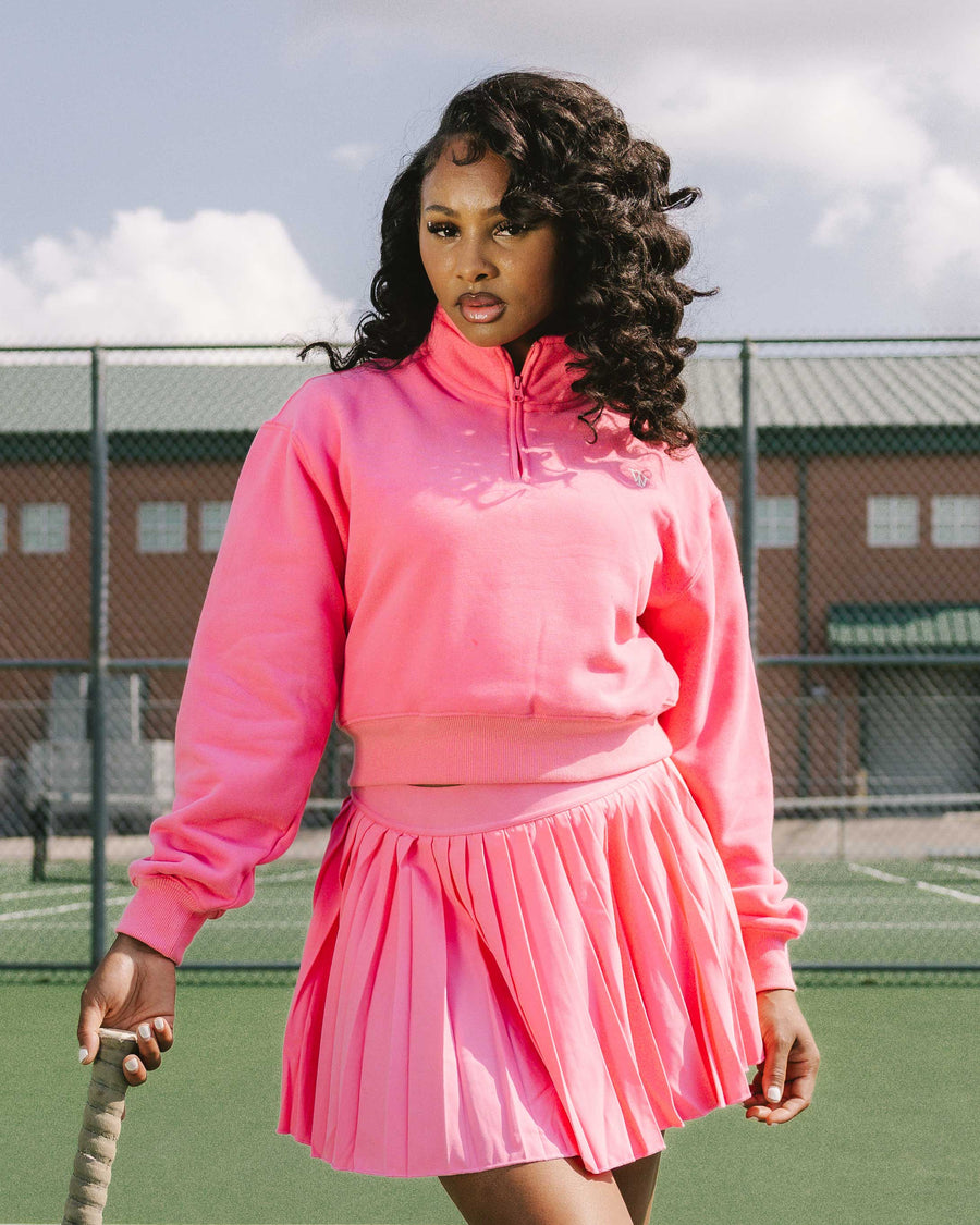 Pink perfect quarter zip hotsell
