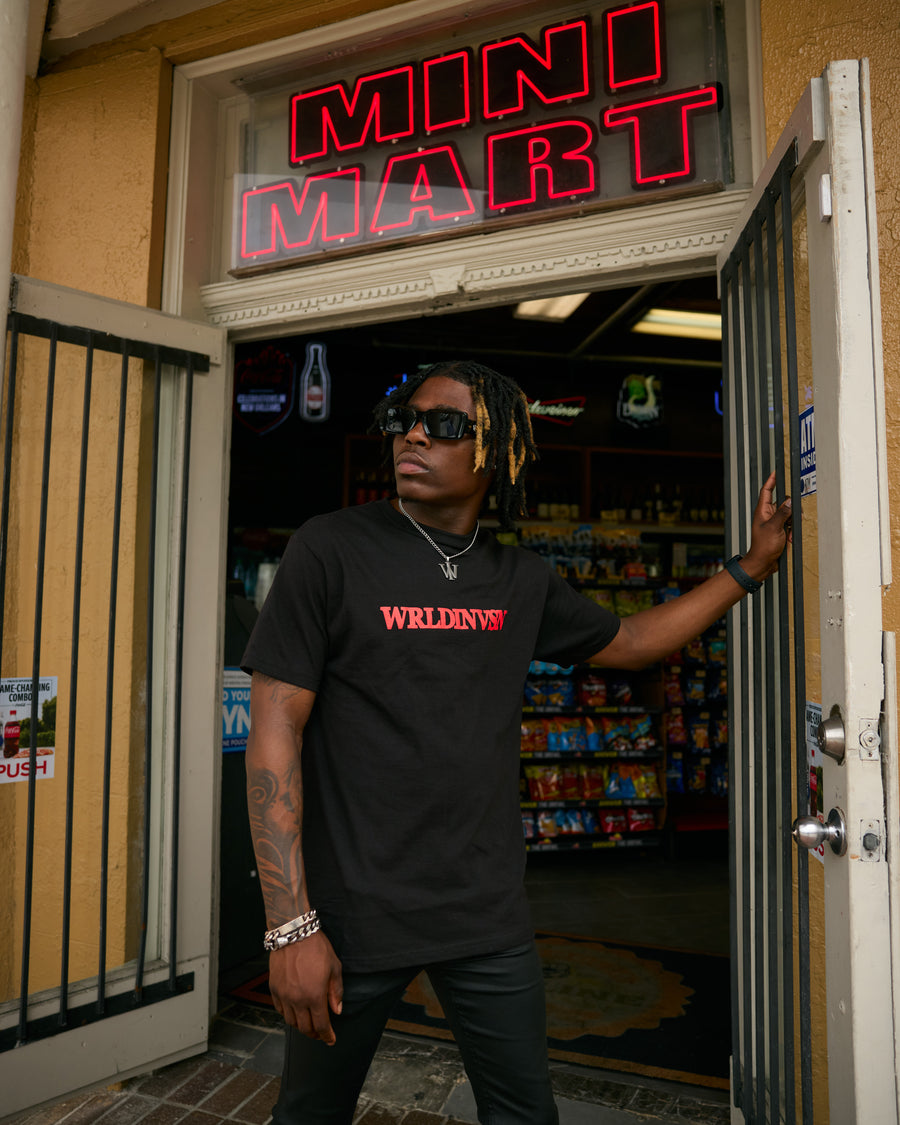 “Support Your Friends” Tee (Black/Red)