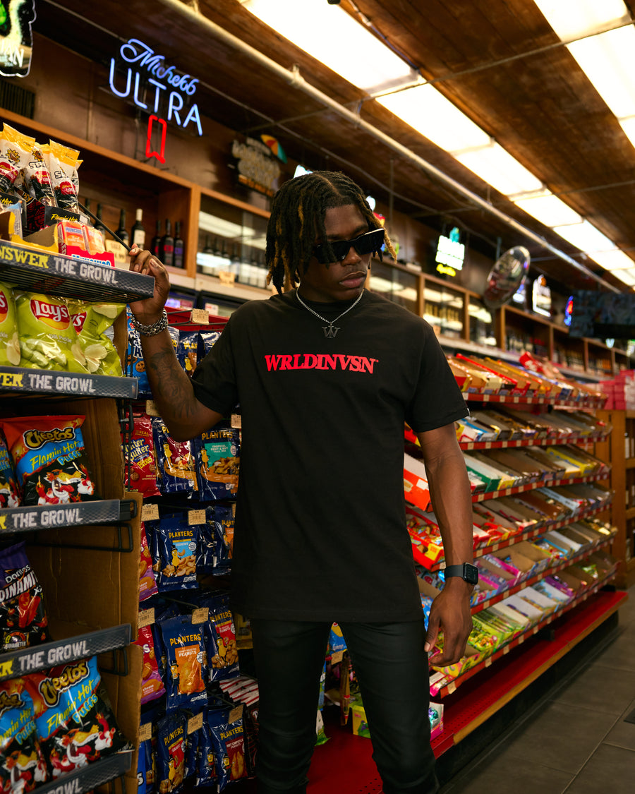 “Support Your Friends” Tee (Black/Red)