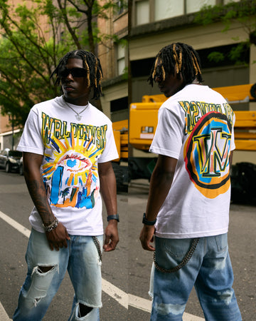 “The Eye In The Sky” Tee (White/Multicolor)