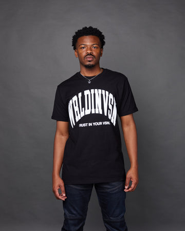 “Big Arch” Tee (Black/White Puff)