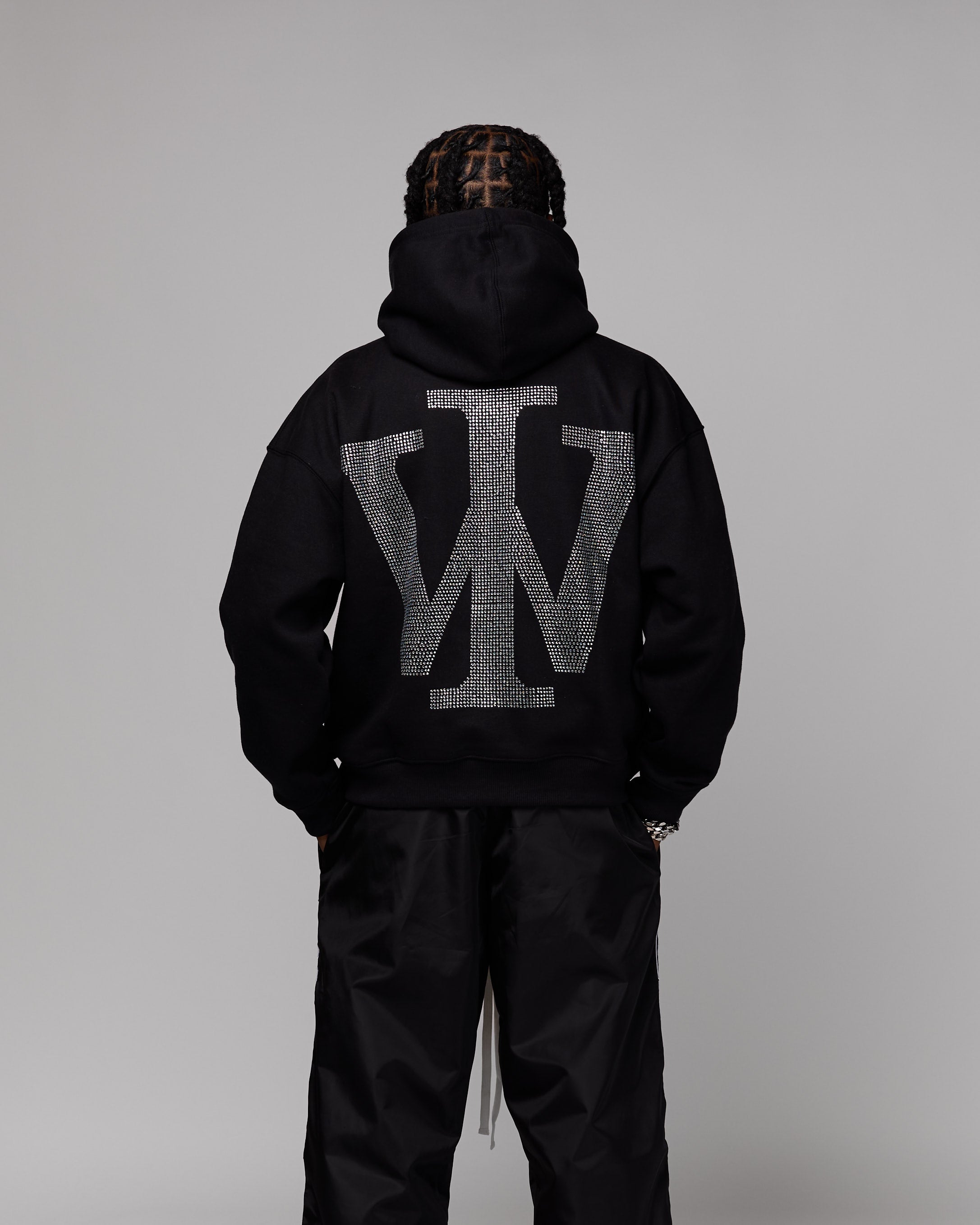 épine volume tulle hoodie BLACK épine volume tulle hoodie BLACK Printed Hoodie Black | The