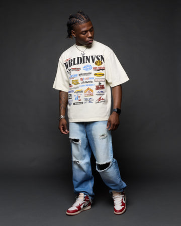 “Multi Logo” Boxy Tee (Heavyweight & Oversized)