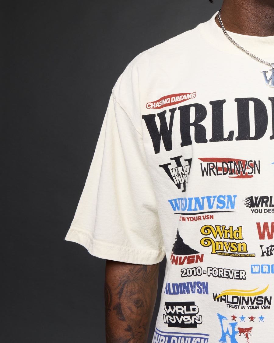 “Multi Logo” Boxy Tee (Heavyweight & Oversized)