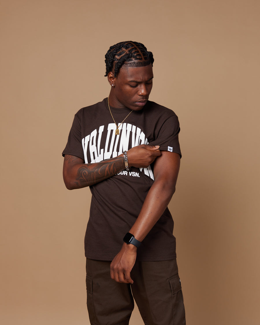 “Big Arch” Tee (Brown/Puff White)
