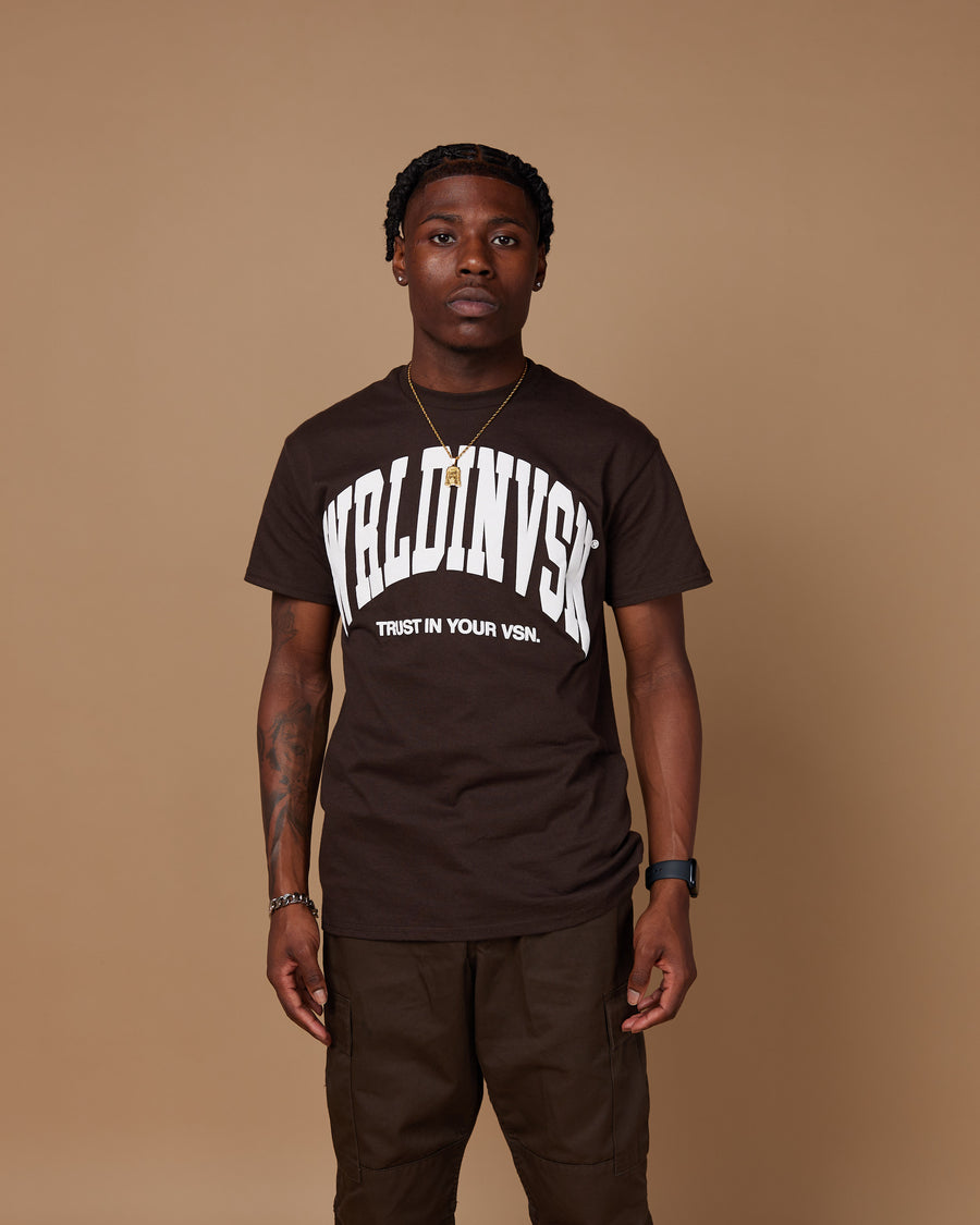 “Big Arch” Tee (Brown/Puff White)