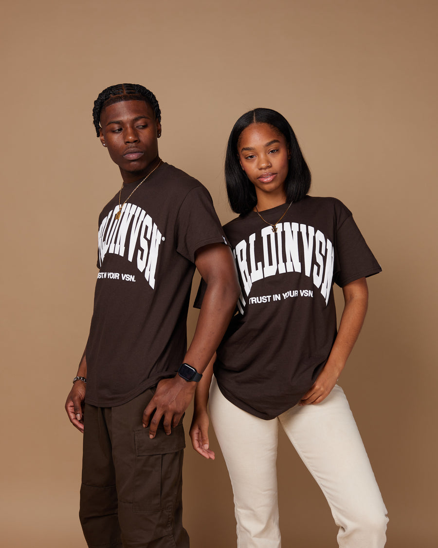 “Big Arch” Tee (Brown/Puff White)