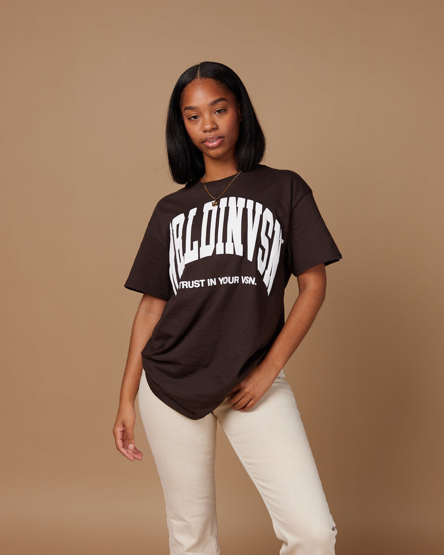 “Big Arch” Tee (Brown/Puff White)