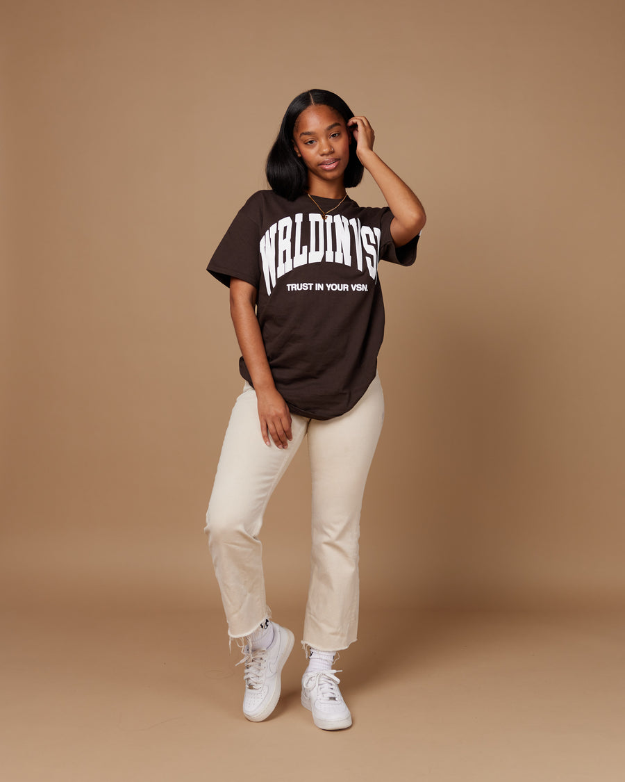 “Big Arch” Tee (Brown/Puff White)