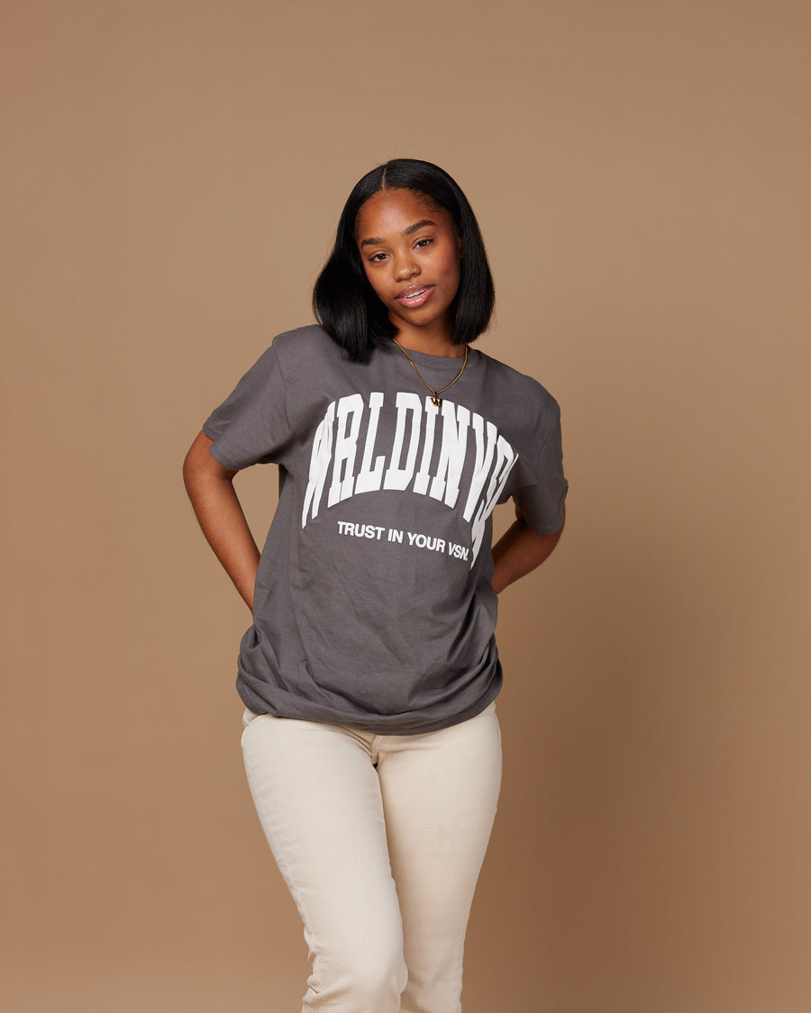 “Big Arch” Tee (Charcoal/Puff White)