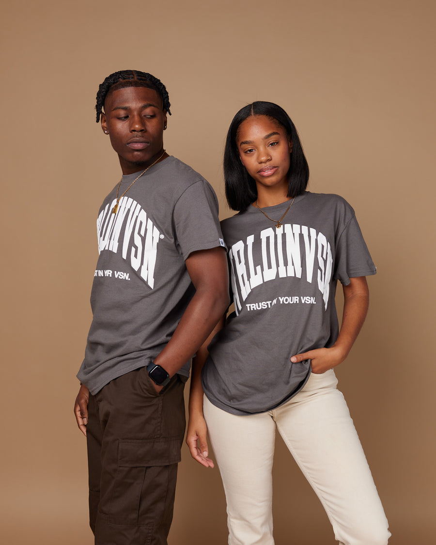 “Big Arch” Tee (Charcoal/Puff White)