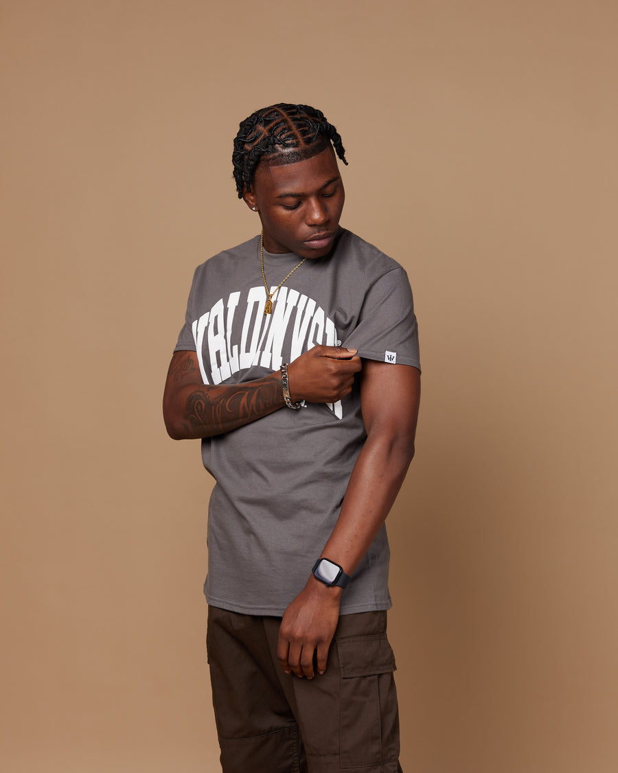 “Big Arch” Tee (Charcoal/Puff White)