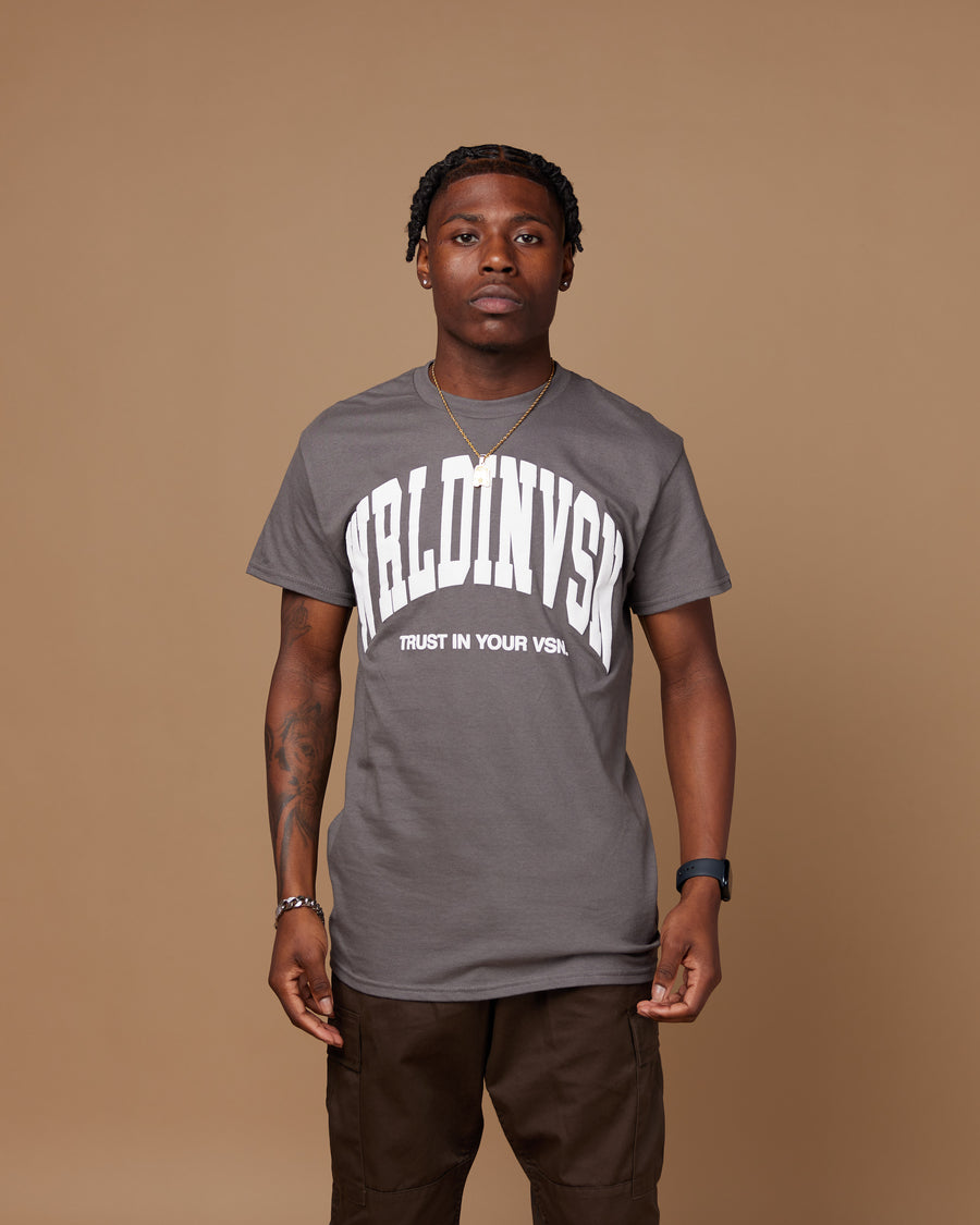 “Big Arch” Tee (Charcoal/Puff White)