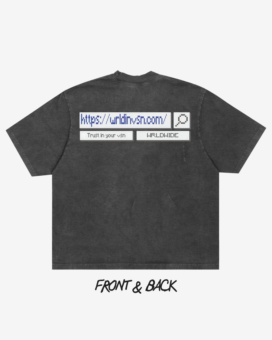 “Retro Browser” Boxy Tee (Heavyweight & Oversized)