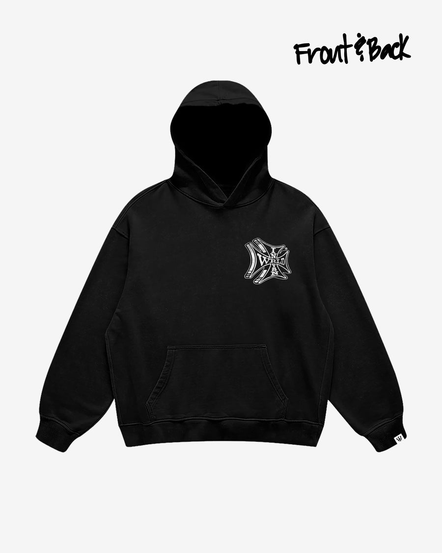 “Sponsor” Hoodie (Black/White)