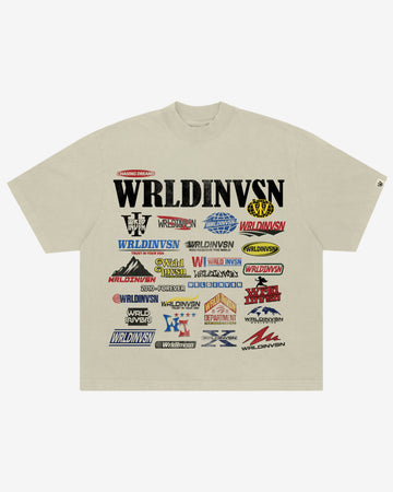 “Multi Logo” Boxy Tee (Heavyweight & Oversized)