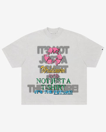 “Not Just A T-Shirt” White Boxy Tee (Heavyweight & Oversized)