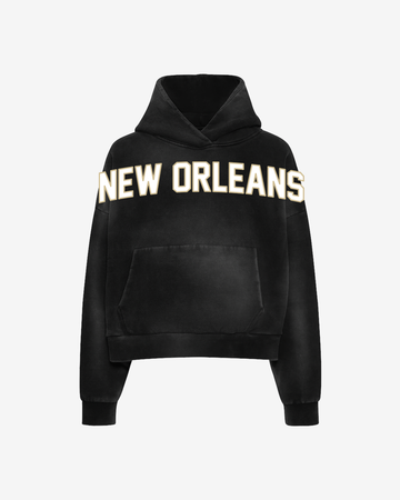 “New Orleans Saints” Oversized Hoodie (Black) [BACKORDER]