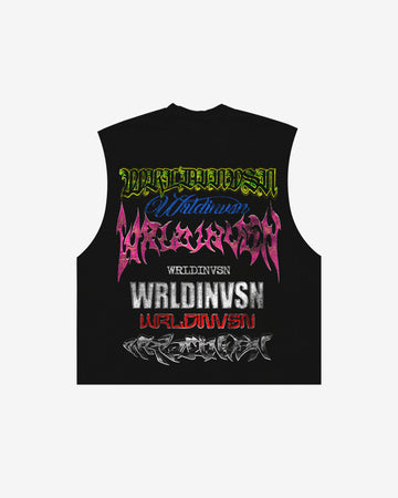 “Rockstar” Cut Off Tee (Heavyweight & Oversized) [Raw Cut Bottom]