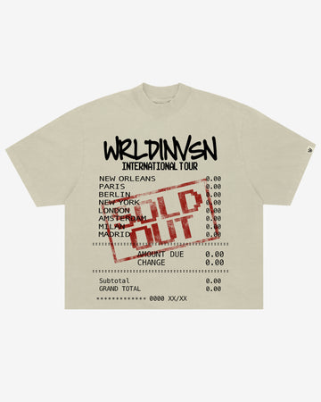 “Sold Out” Boxy Tee (Heavyweight & Oversized) [Raw Cut Bottom]