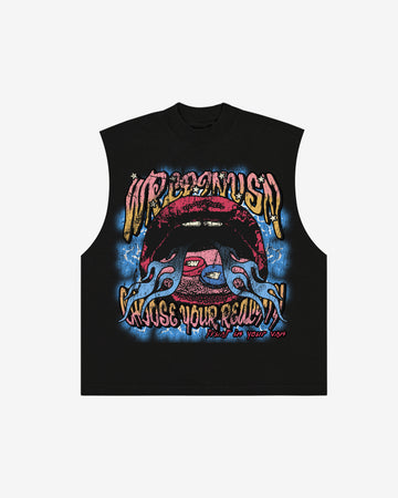 “Red Pill, Blue Pill” Cut Off Tee (Heavyweight & Oversized)
