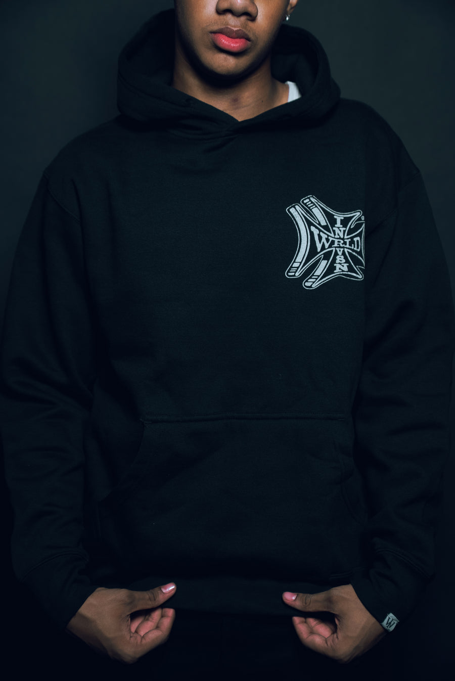 “Sponsor” Hoodie (Black/White)