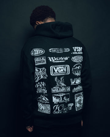 “Sponsor” Hoodie (Black/White)