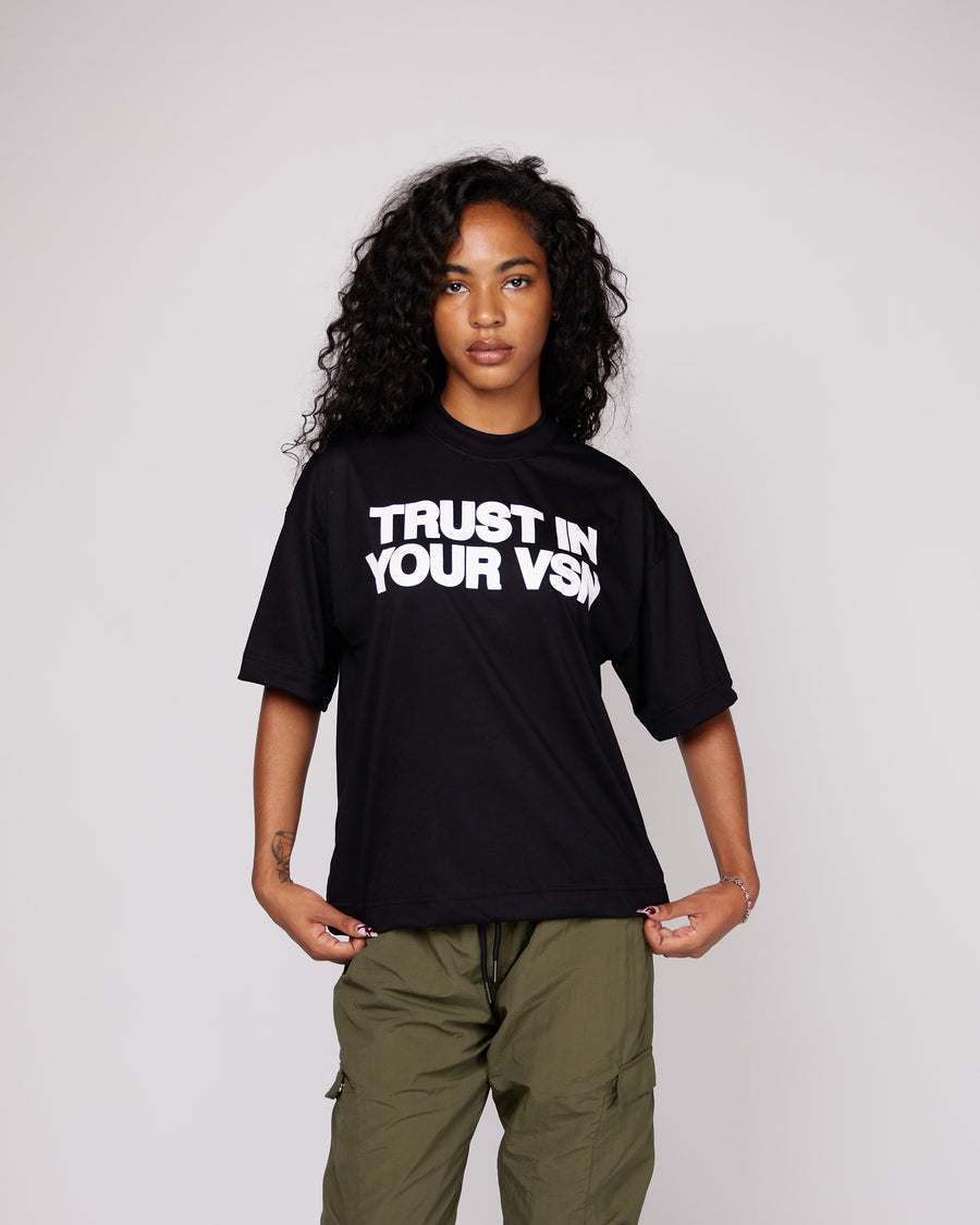 Premium “TIYV” Oversized Shirt (Black/White)