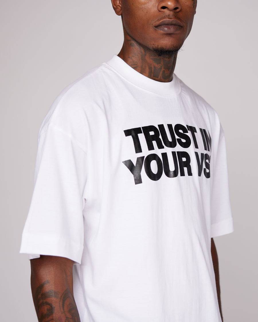 Premium “TIYV” Oversized Shirt (White/Black)