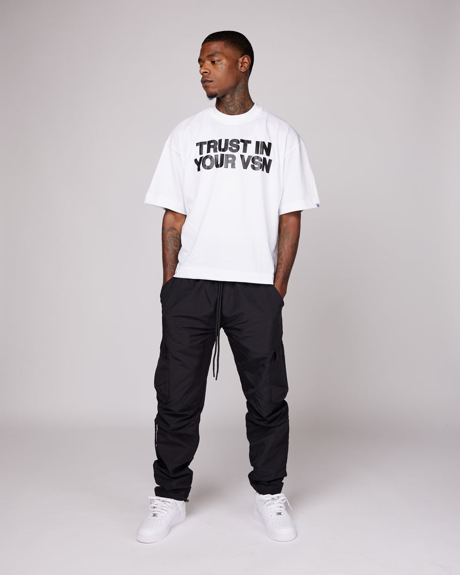 Premium “TIYV” Oversized Shirt (White/Black)