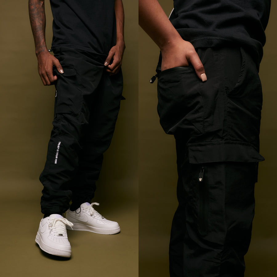 TIYV Utility Cargo Pants (Black)